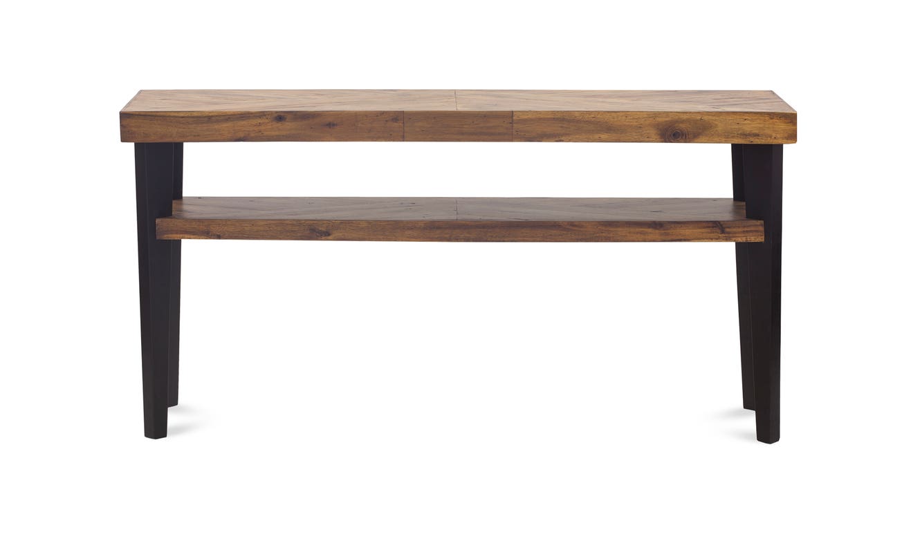 front view of Parq Console Table Cappuccino luxury Coffee Table