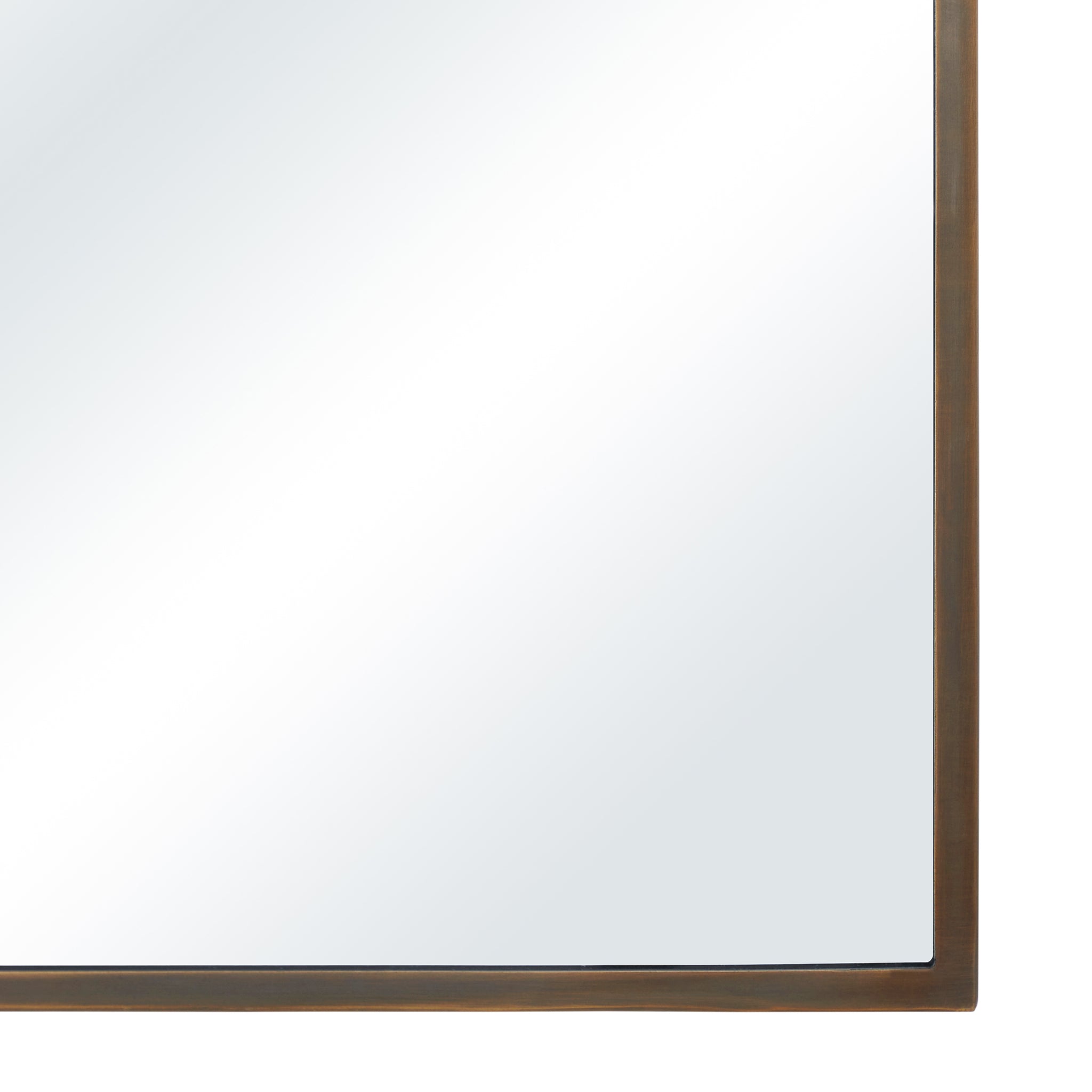 Jackline mirror by Renwil featuring a sleek bronze frame.