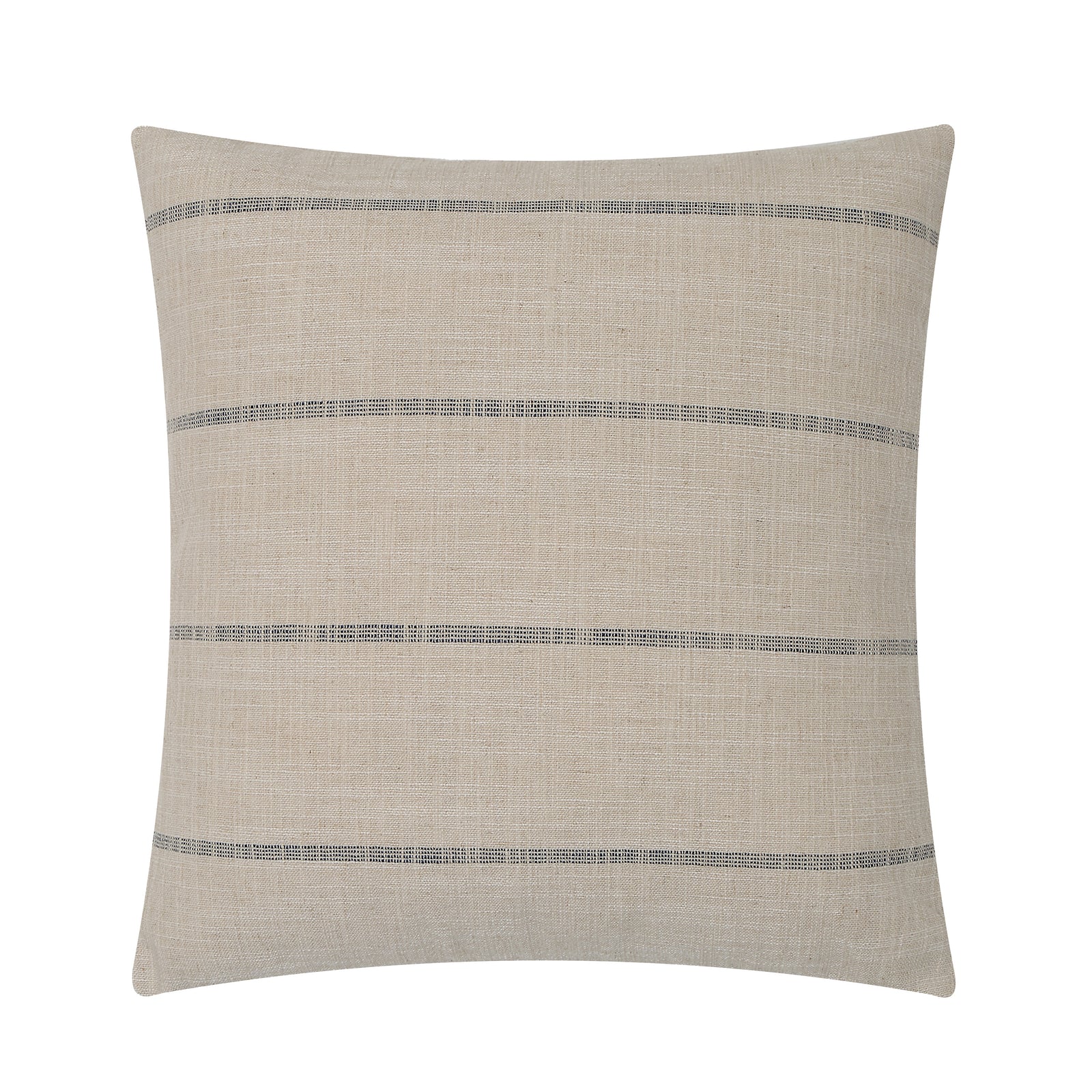 Montana indoor pillow in beige fabric with black stripes
