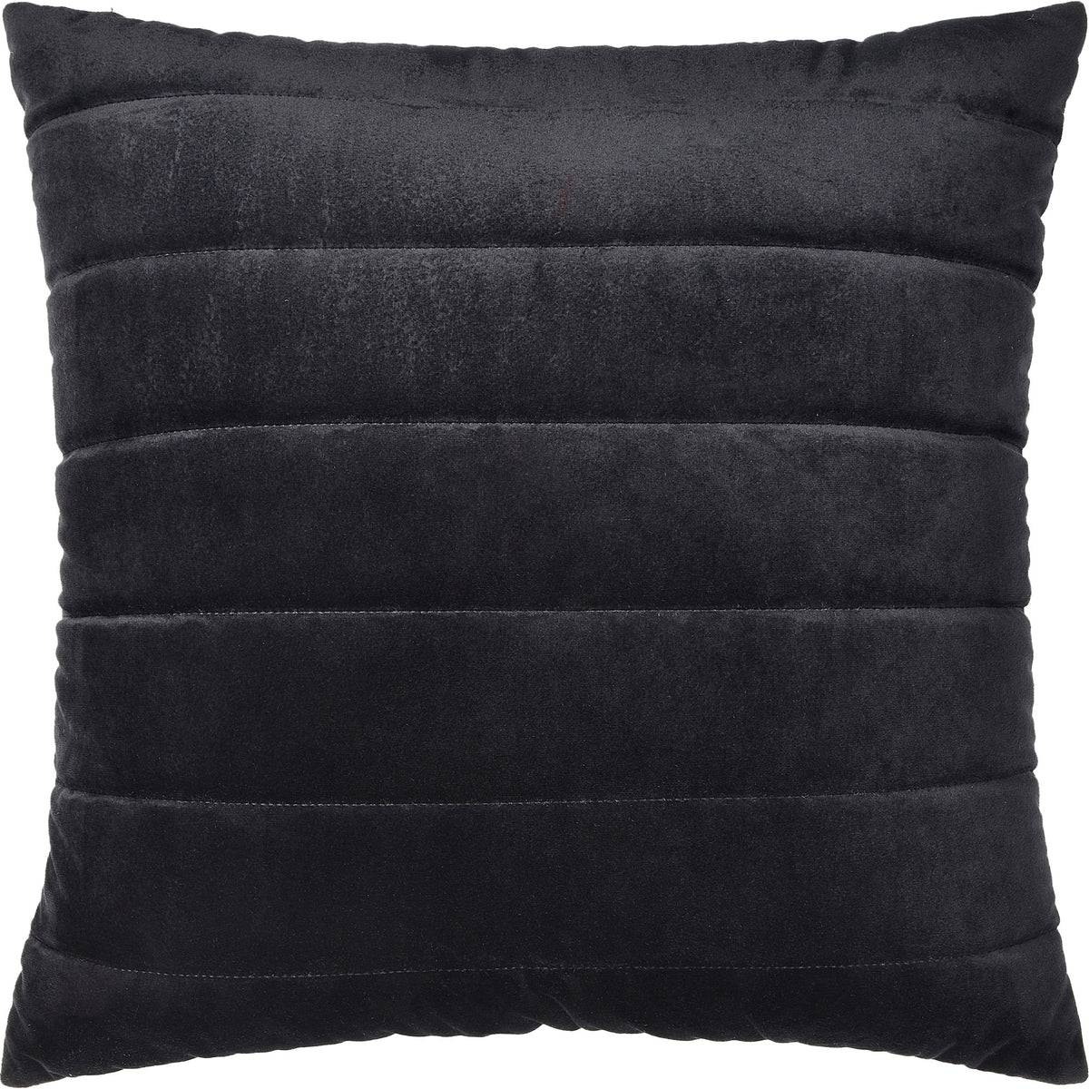 Chatra Indoor Pillow in dark gray with vertical stitching detail