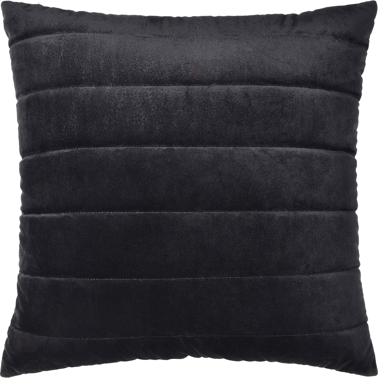 Chatra Indoor Pillow in dark gray with vertical stitching detail