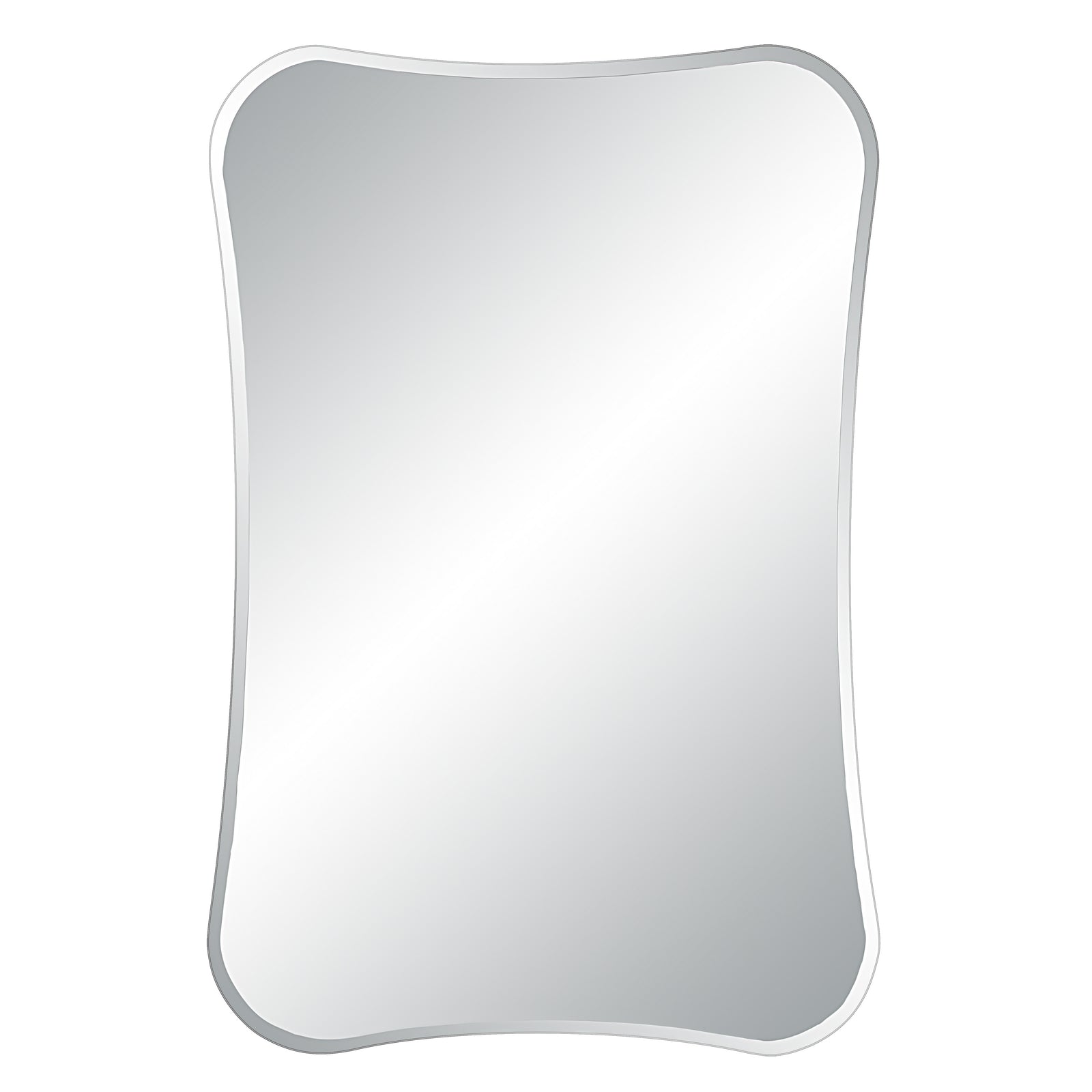 Kalmia Wall Mirror with a soft, rounded edge and reflective surface