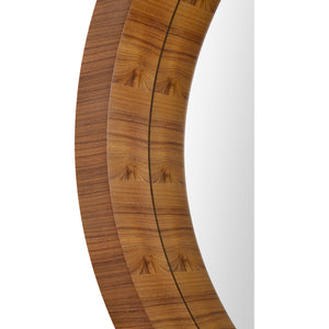 Brybjar Wall Mirror close-up showing detailed wooden frame texture.