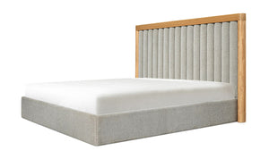 Nina Queen Bed Grey Mist