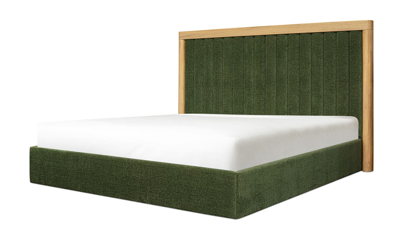 Nina Queen Bed Forest Green