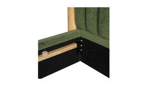 Nina King Bed Forest Green