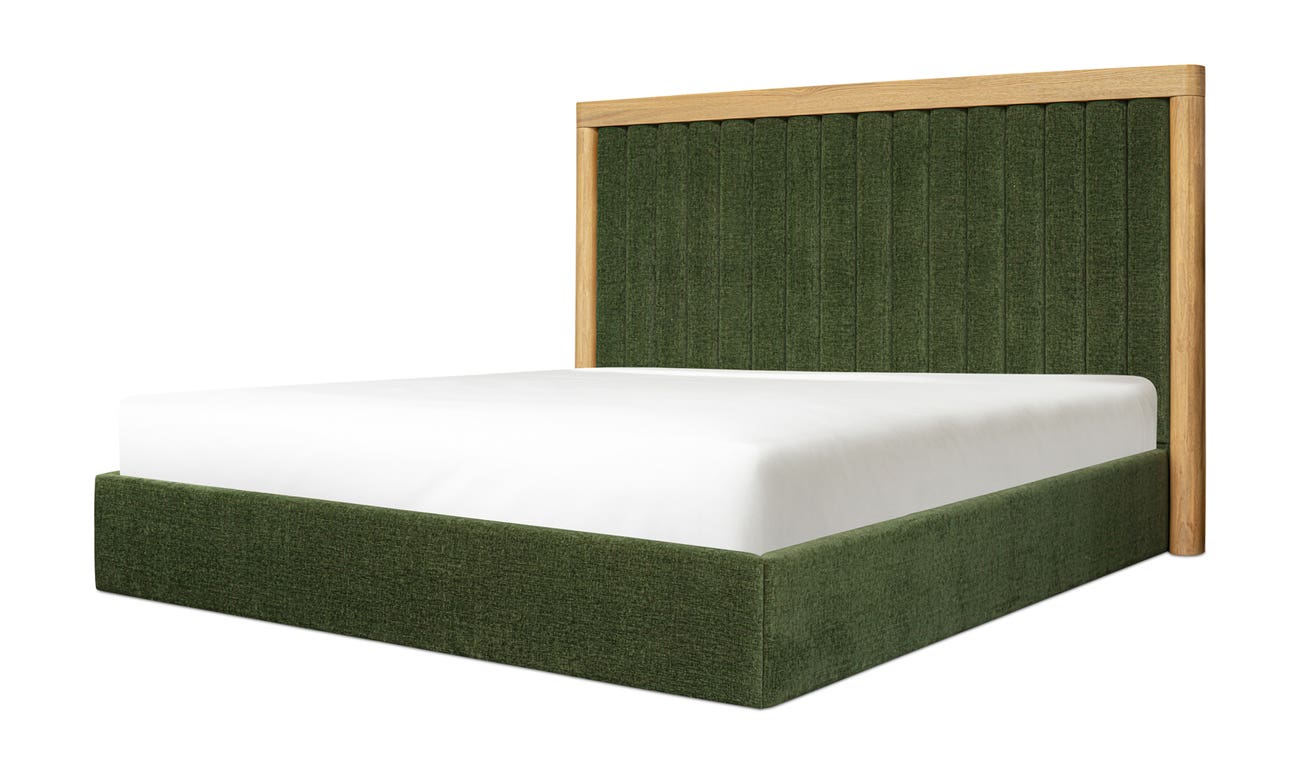 Nina King Bed Forest Green