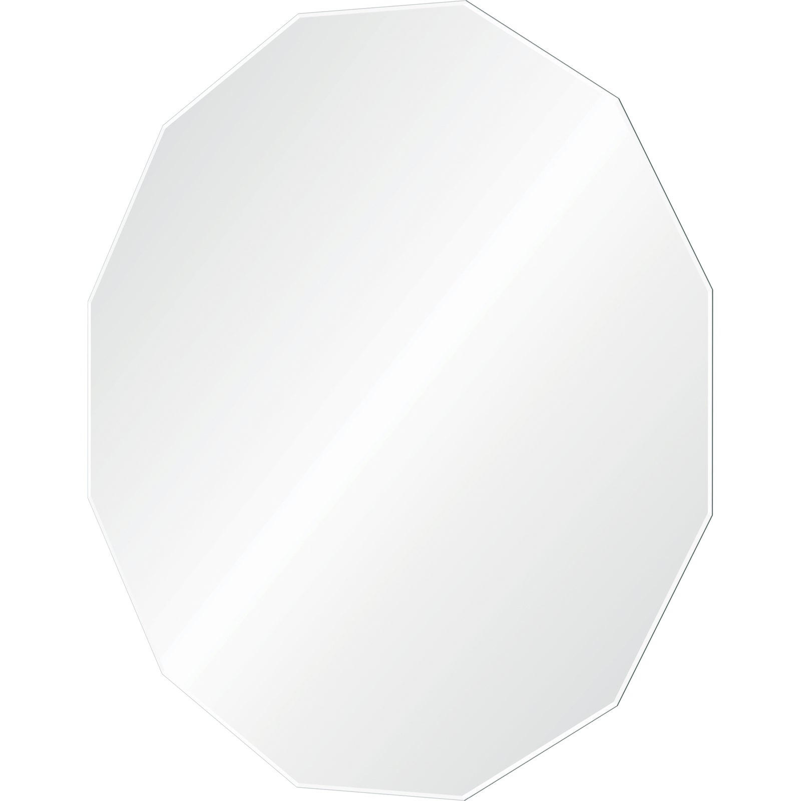 Ovada Wall Mirror, octagonal shape with a smooth reflective surface.