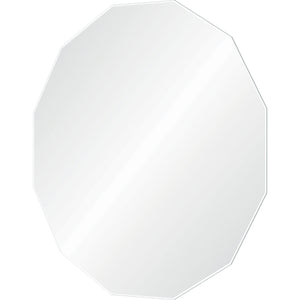 Ovada Wall Mirror, octagonal design featuring a clear reflective finish.