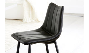 angle view of Alibi Counter Stool Matte Black Set of Two luxury Table & Bar Stool