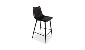 lifestyle view of Alibi Counter Stool Matte Black Set of Two luxury Table & Bar Stool