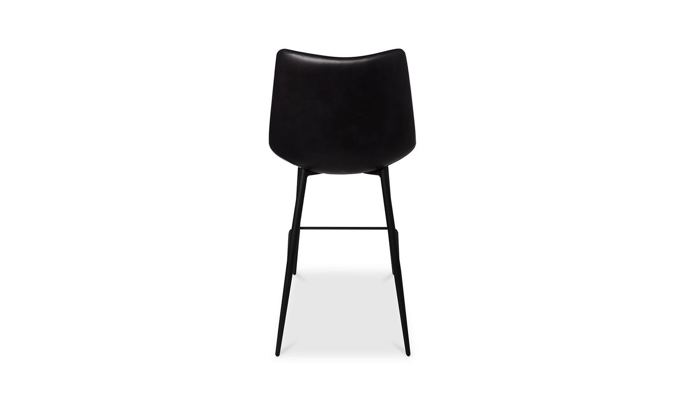 lifestyle view of Alibi Counter Stool Matte Black Set of Two luxury Table & Bar Stool