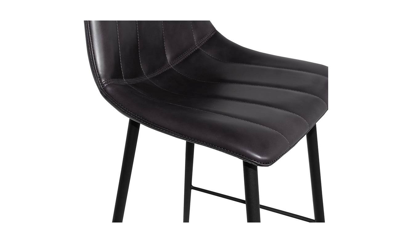 lifestyle view of Alibi Counter Stool Matte Black Set of Two luxury Table & Bar Stool