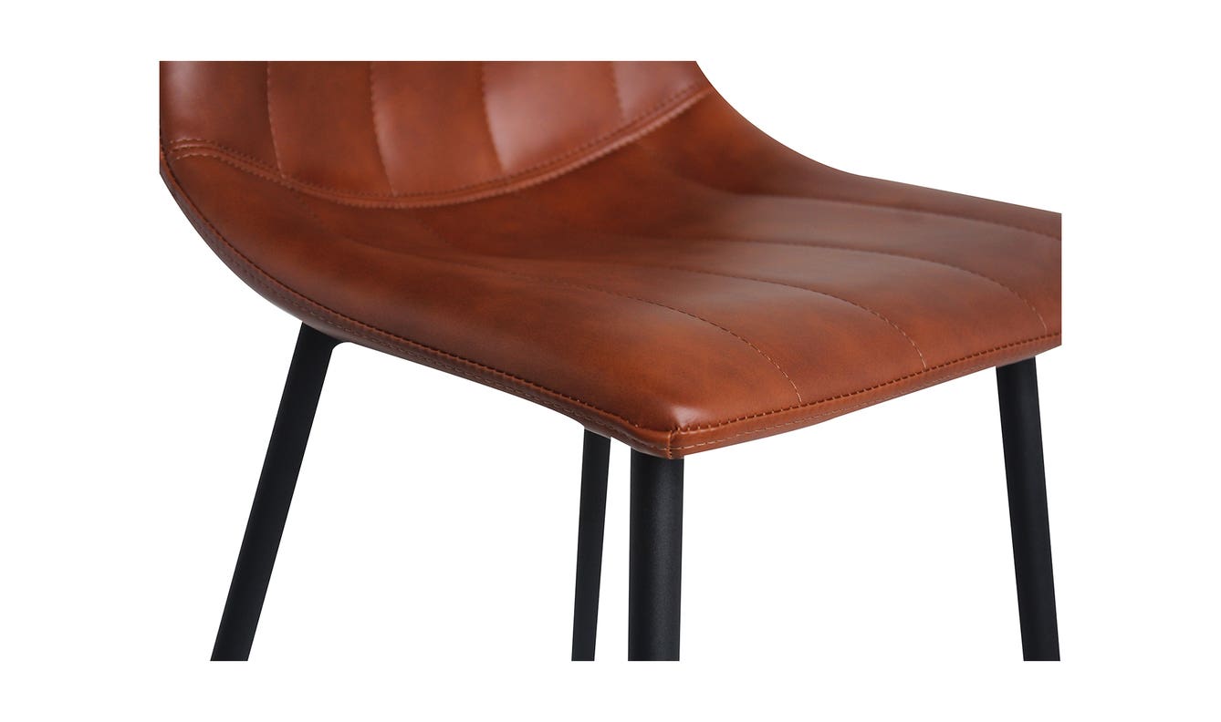 lifestyle view of Alibi Counter Stool Brown Set of Two luxury Table & Bar Stool