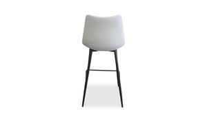 lifestyle view of Alibi Counter Stool Ivory Set of Two luxury Table & Bar Stool