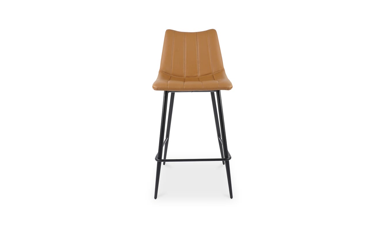 detail view of Alibi Counter Stool Tan Set of Two luxury Table & Bar Stool