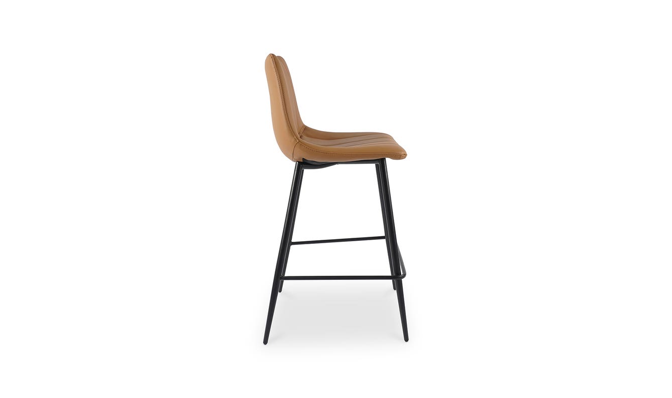 lifestyle view of Alibi Counter Stool Tan Set of Two luxury Table & Bar Stool