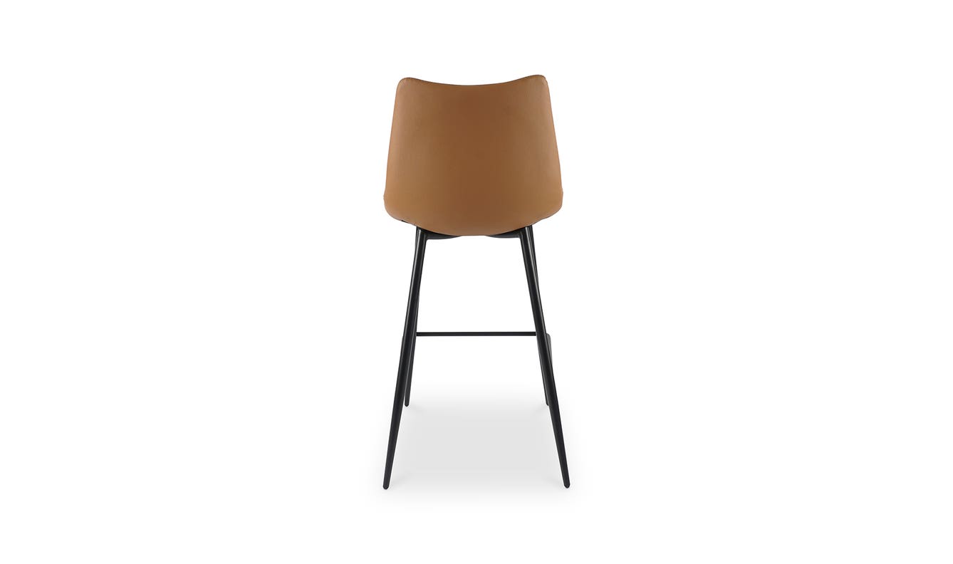 lifestyle view of Alibi Counter Stool Tan Set of Two luxury Table & Bar Stool