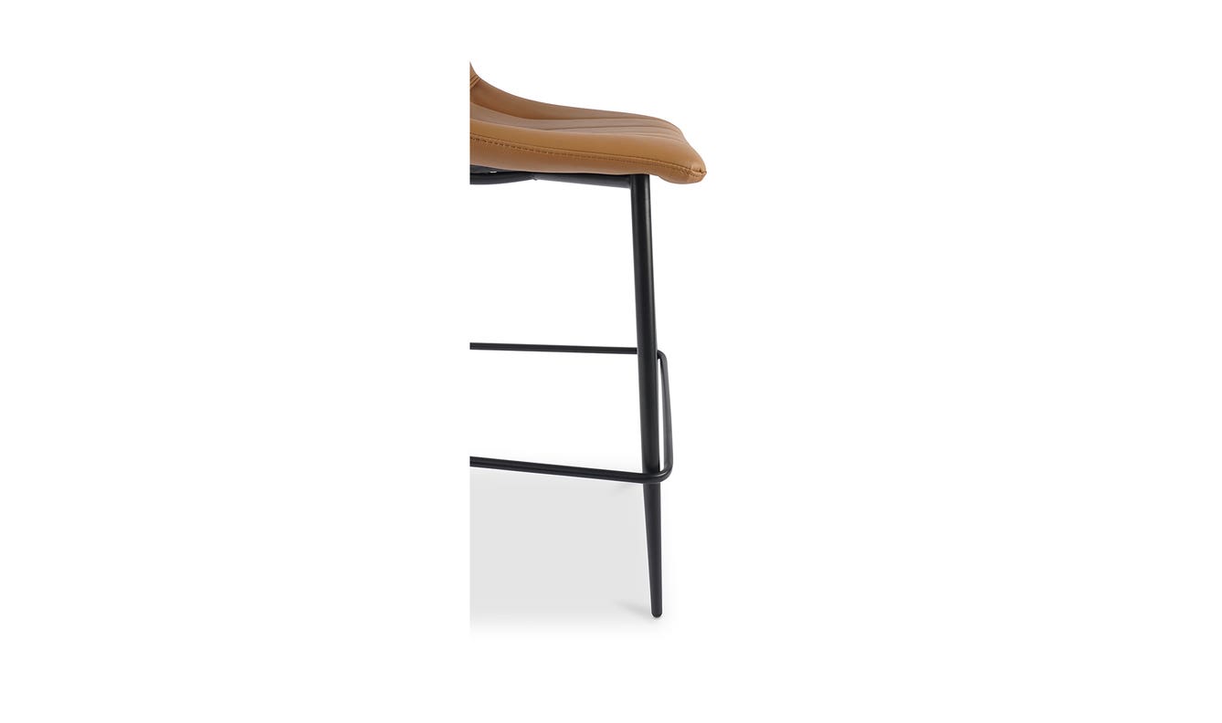 lifestyle view of Alibi Counter Stool Tan Set of Two luxury Table & Bar Stool