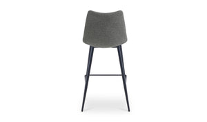 lifestyle view of Alibi Counter Stool Dark Grey-Set of Two luxury Table & Bar Stool