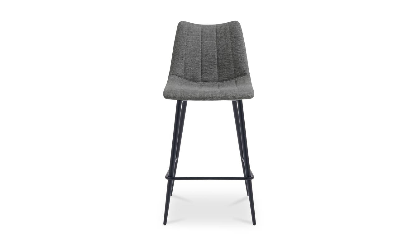 detail view of Alibi Counter Stool Dark Grey-Set of Two luxury Table & Bar Stool