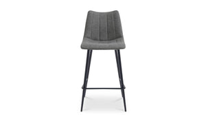 detail view of Alibi Counter Stool Dark Grey-Set of Two luxury Table & Bar Stool