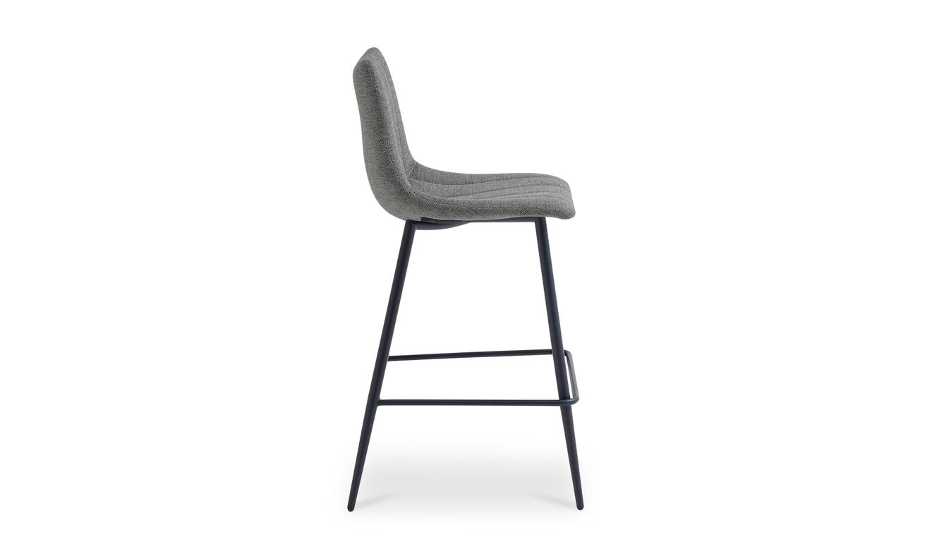 lifestyle view of Alibi Counter Stool Dark Grey-Set of Two luxury Table & Bar Stool