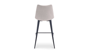 lifestyle view of Alibi Counter Stool Beige-Set of Two luxury Table & Bar Stool