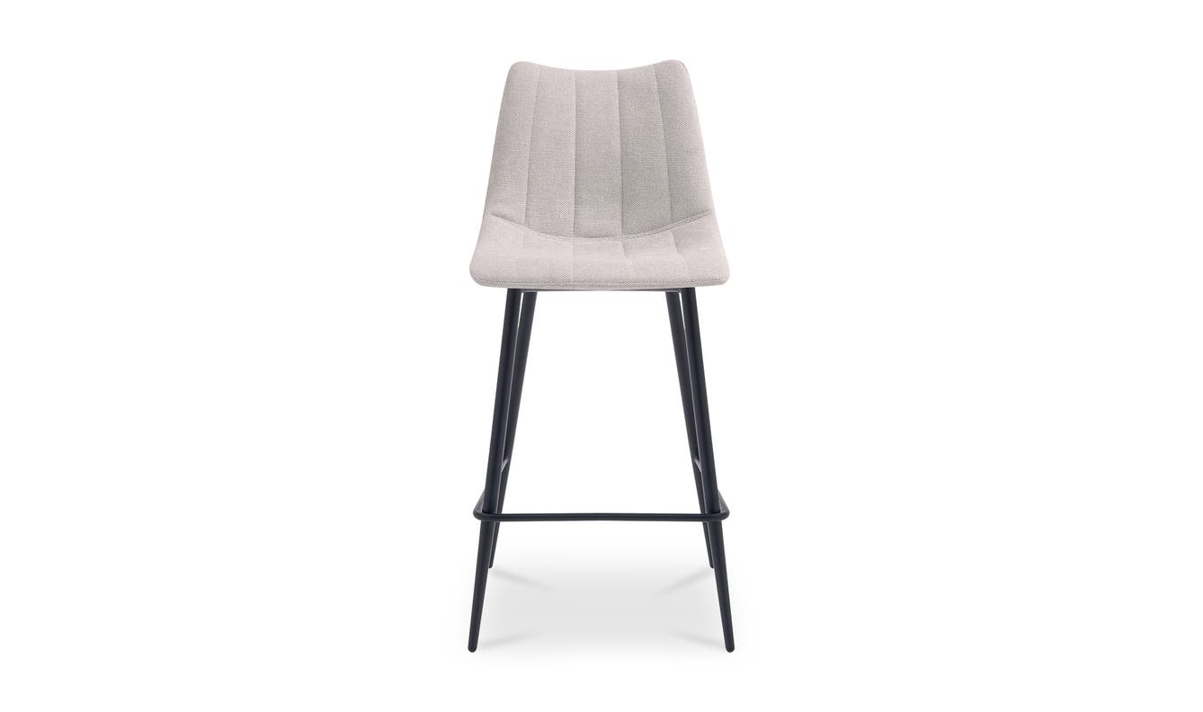detail view of Alibi Counter Stool Beige-Set of Two luxury Table & Bar Stool