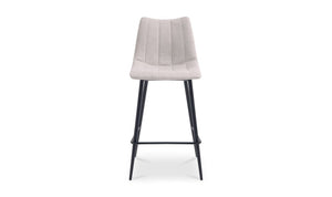detail view of Alibi Counter Stool Beige-Set of Two luxury Table & Bar Stool