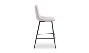 lifestyle view of Alibi Counter Stool Beige-Set of Two luxury Table & Bar Stool