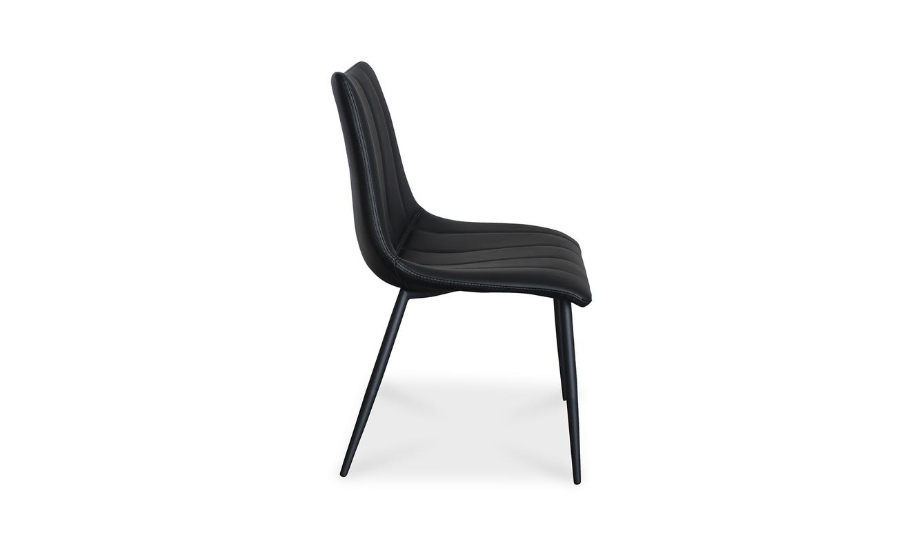detail view of Alibi Dining Chair Matte Black - Set Of Two luxury Chair