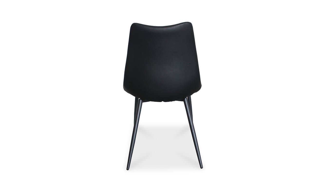lifestyle view of Alibi Dining Chair Matte Black - Set Of Two luxury Chair