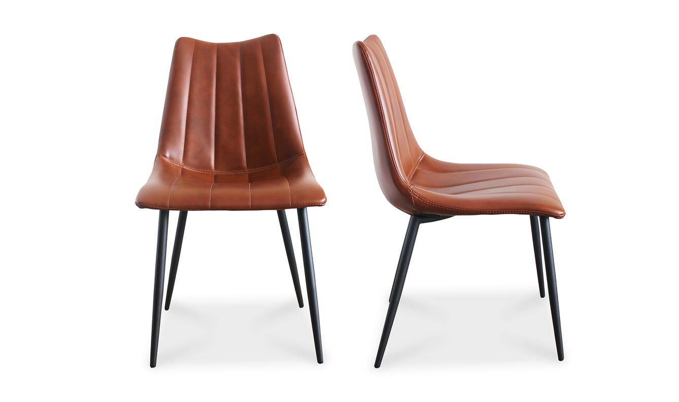 detail view of Alibi Dining Chair Brown - Set Of Two luxury Chair