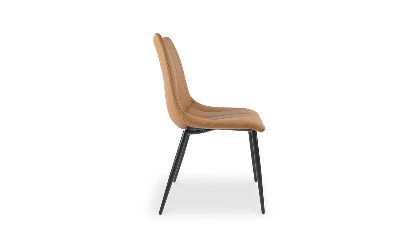 lifestyle view of Alibi Dining Chair Tan - Set Of Two luxury Chair