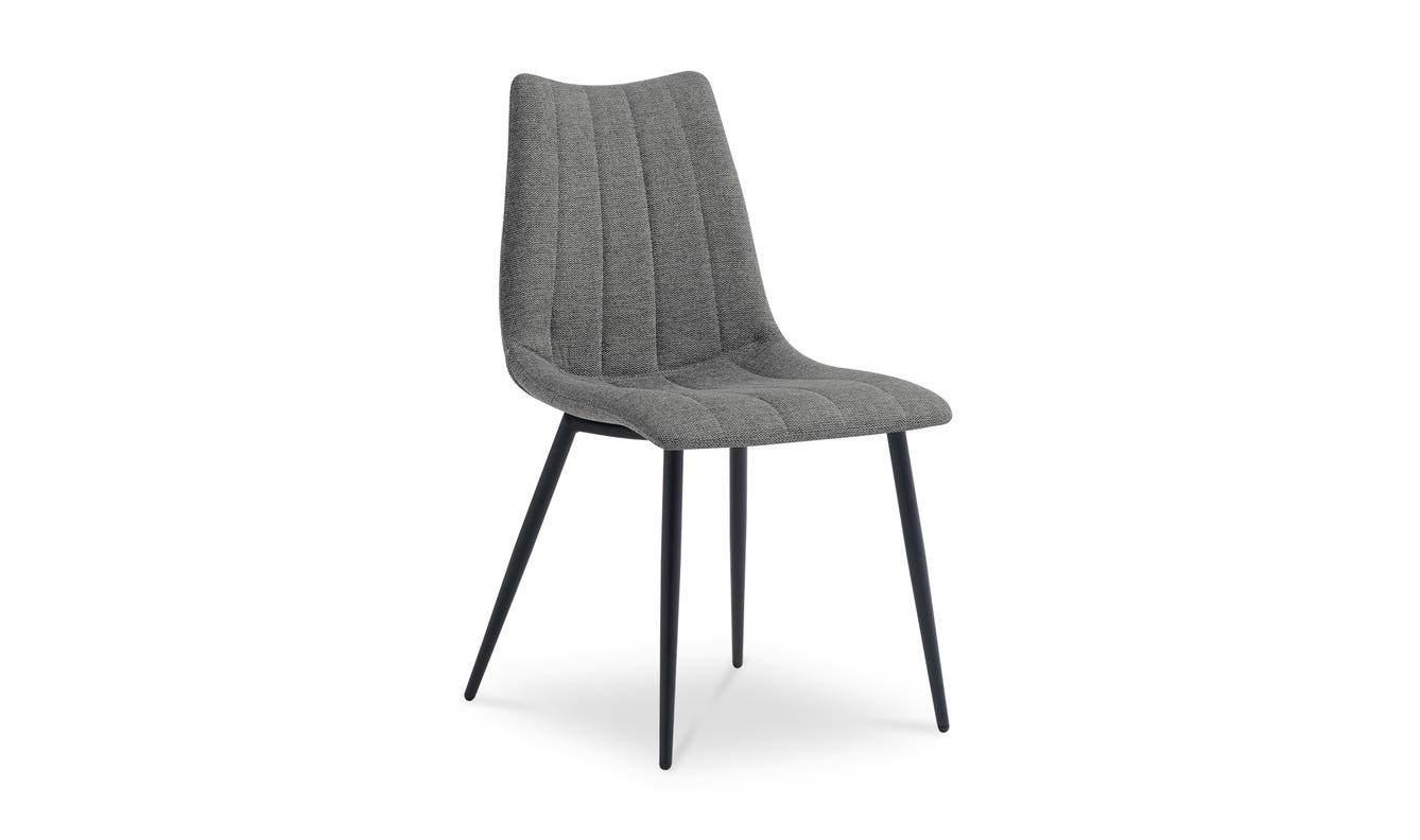 lifestyle view of Alibi Dining Chair Dark Grey-Set of Two luxury Chair