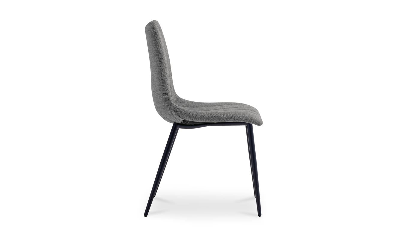 lifestyle view of Alibi Dining Chair Dark Grey-Set of Two luxury Chair
