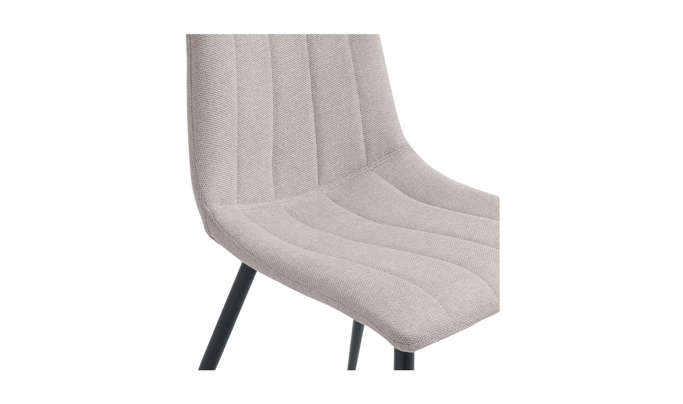lifestyle view of Alibi Dining Chair Beige-Set of Two luxury Chair