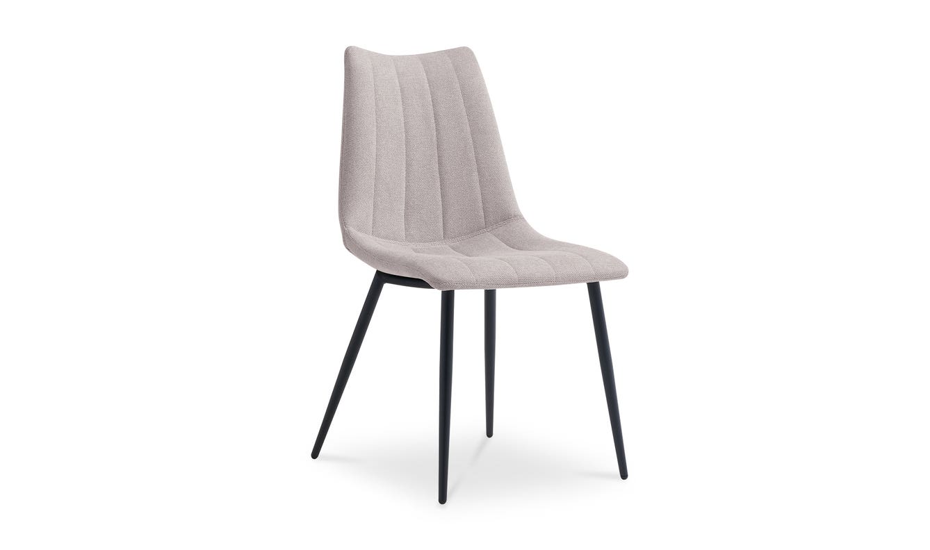 lifestyle view of Alibi Dining Chair Beige-Set of Two luxury Chair