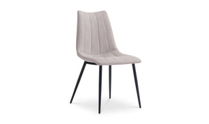 lifestyle view of Alibi Dining Chair Beige-Set of Two luxury Chair