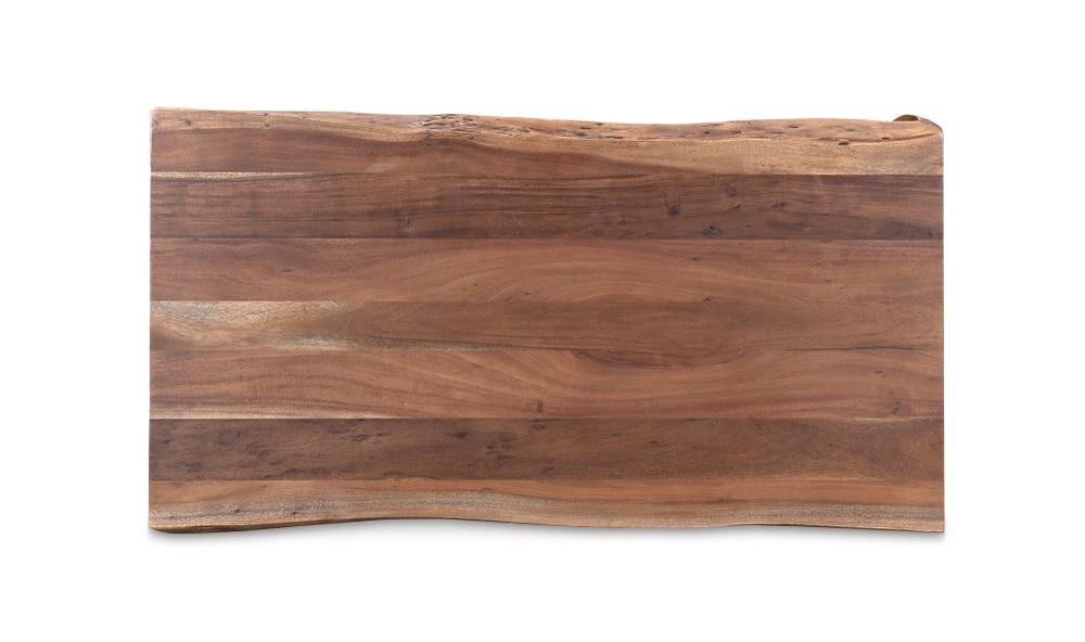 lifestyle view of Tyrell Coffee Table Natural Stain luxury Coffee Table