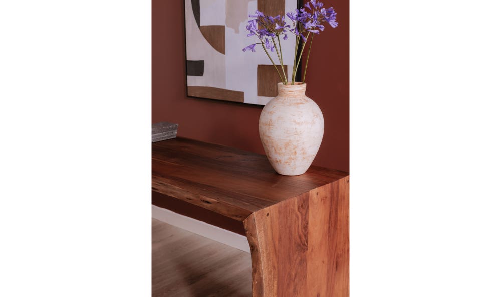 detail view of Tyrell Desk Natural Stain luxury Desk