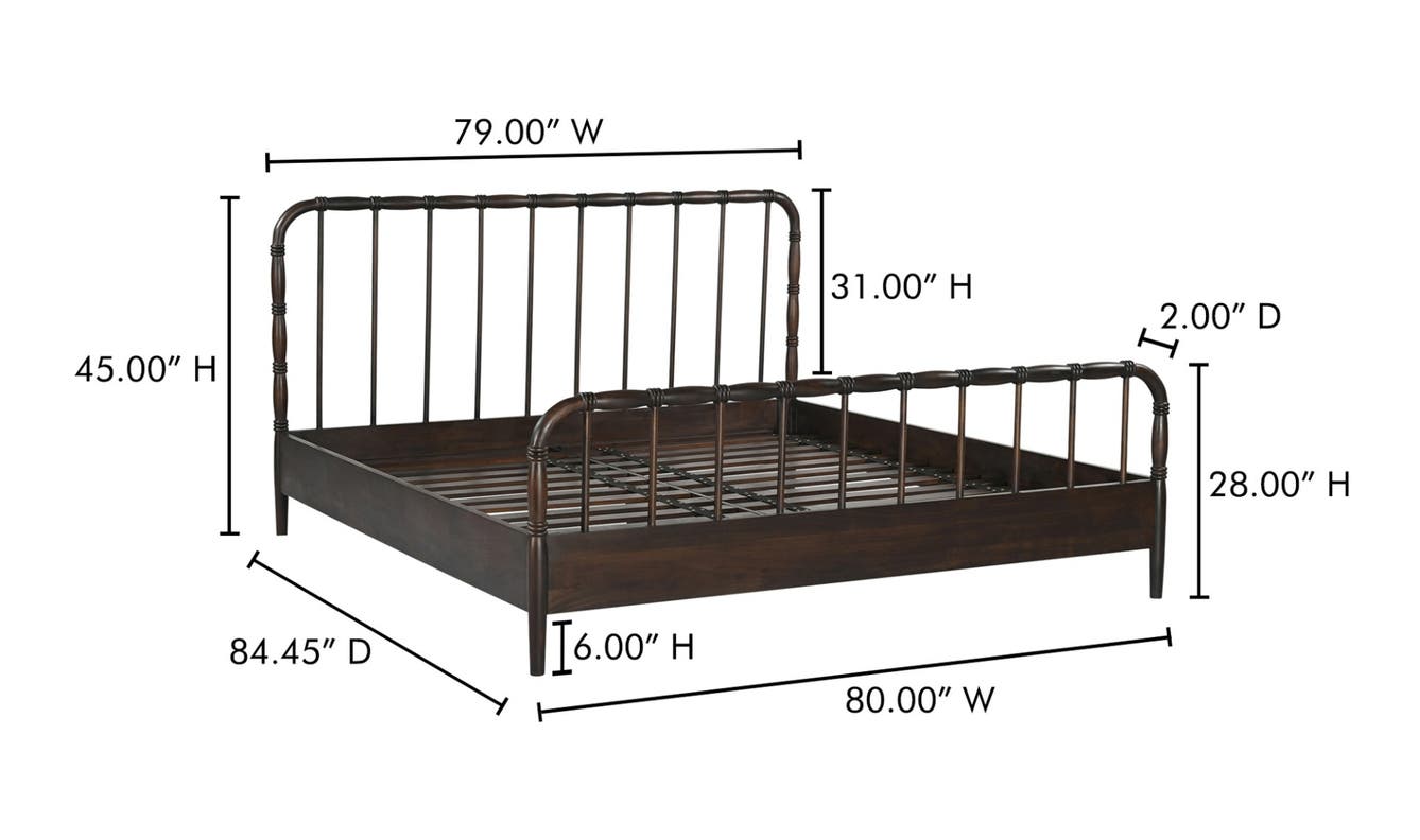 lifestyle view of Vivian King Bed luxury Beds & Bed Fram