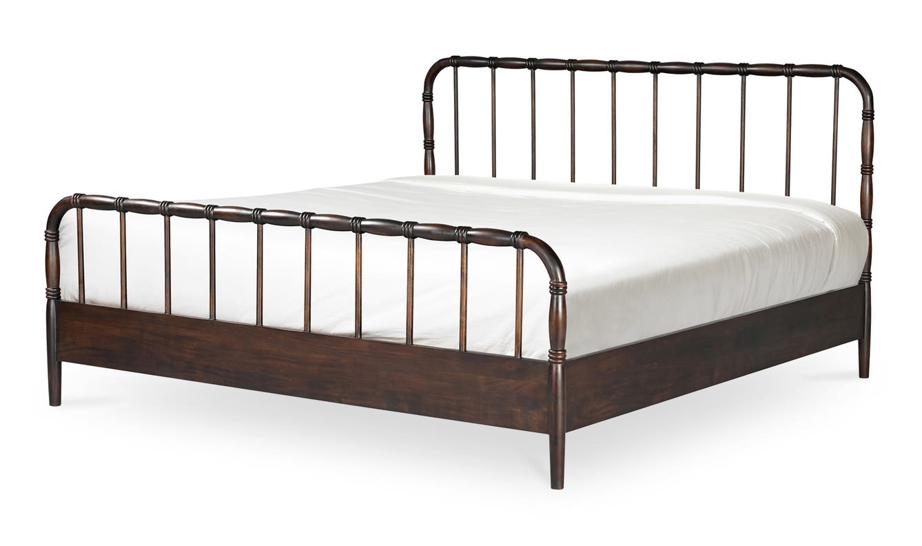 angle view of Vivian King Bed luxury Beds & Bed Fram