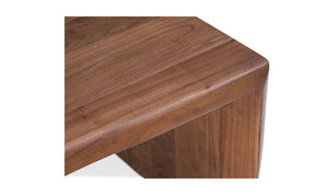 lifestyle view of Tyrell Side Table Natural Stain luxury Accent Table