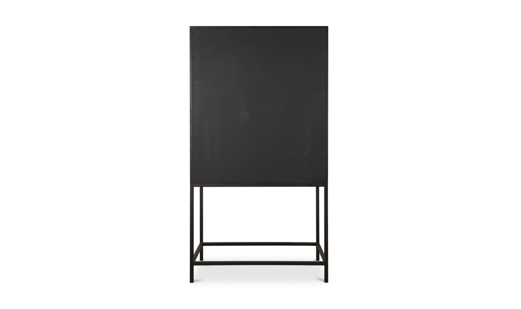 lifestyle view of Mako Bar Cabinet Black luxury Sideboard