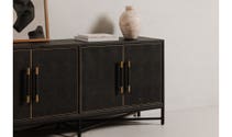 side view of Mako Sideboard Black Small luxury Sideboard