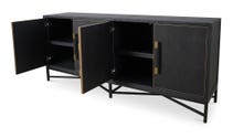 lifestyle view of Mako Sideboard Black Small luxury Sideboard