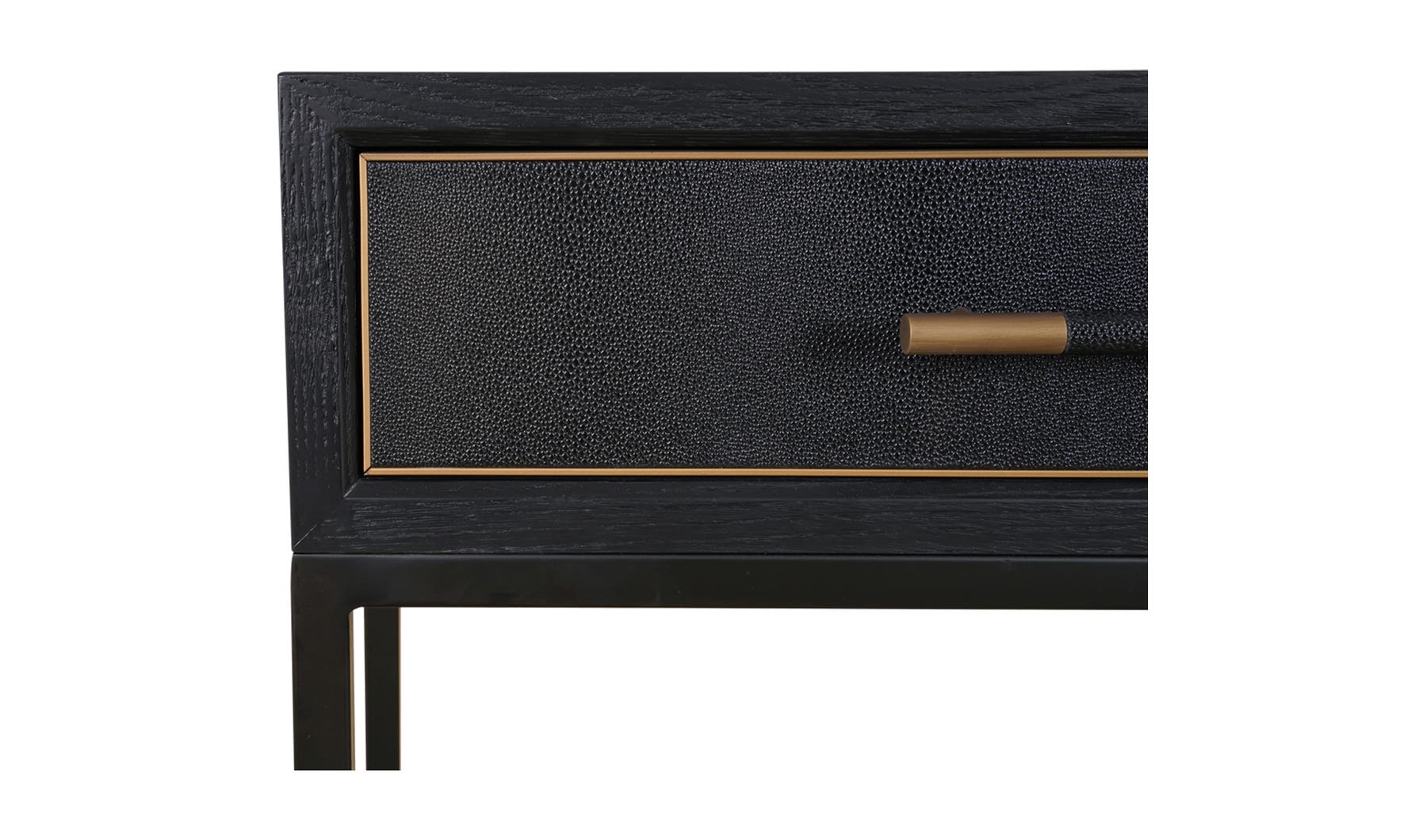 lifestyle view of Mako Console Table Black luxury Sideboard