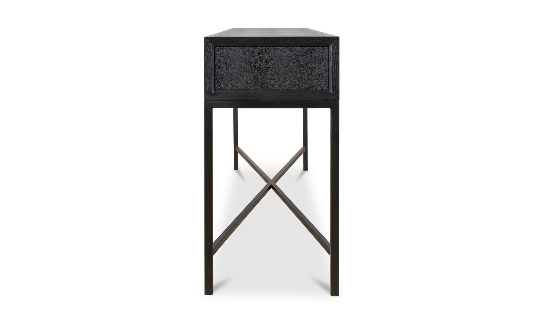 lifestyle view of Mako Console Table Black luxury Sideboard
